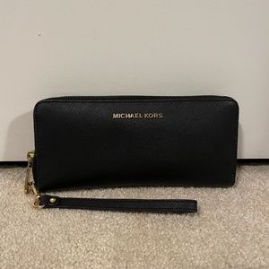 Michael Kors Black Wristlet wallet